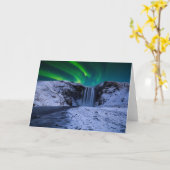 Waterval | Waterval Skógafoss Kaart (Gele Bloem)