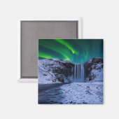 Waterval | Waterval Skógafoss Magneet (Voorkant / Achterkant)