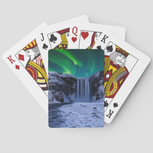 Waterval | Waterval Skógafoss Pokerkaarten (Achterkant)