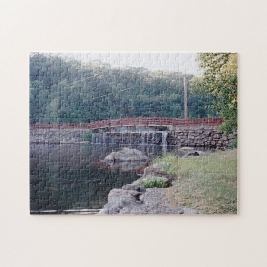 Watervalbrug Legpuzzel (Horizontaal)