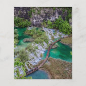 Watervalcascade in het park Plitvice Flyer (Achterkant)