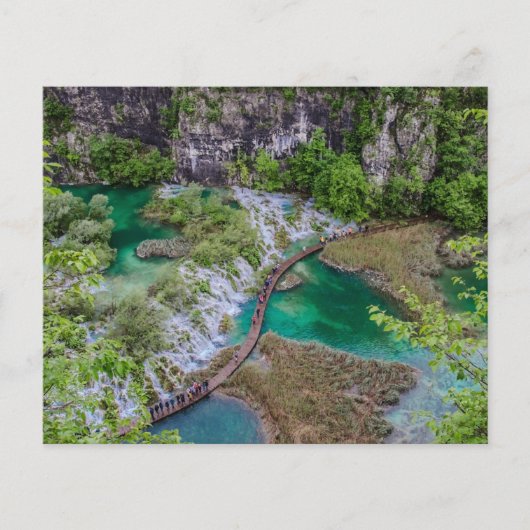 Watervalcascade in het park Plitvice Flyer (Voorkant)