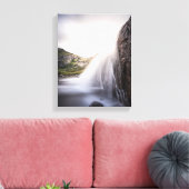 Watervallandschapsfoto Canvas Afdruk (Insitu (Woonkamer))