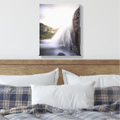 Watervallandschapsfoto Canvas Afdruk (Insitu (Slaapkamer))