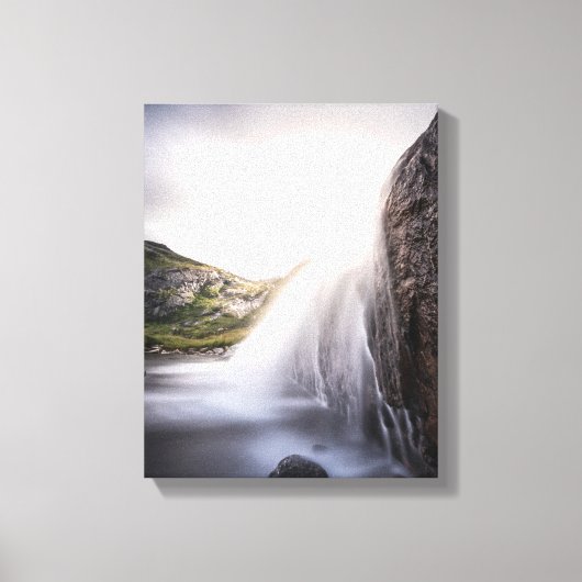Watervallandschapsfoto Canvas Afdruk (Voorkant)