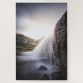 Watervallandschapsfoto Legpuzzel (Verticaal)