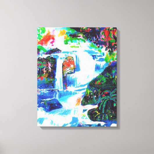 Watervallen. Canvas Afdruk (Voorkant)