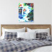 Watervallen. Canvas Afdruk (Insitu (Slaapkamer))