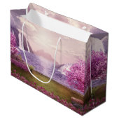 Watervallen en Cherry Trees door een meer Groot Cadeauzakje (Voorkant Gekanteld)