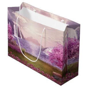 Watervallen en Cherry Trees door een meer Groot Cadeauzakje