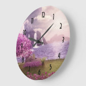 Watervallen en Cherry Trees rond een meer Grote Klok (Hoek)