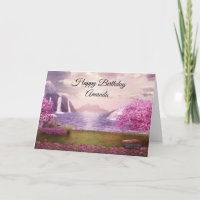 Watervallen en Cherry Trees rond een meer van de v