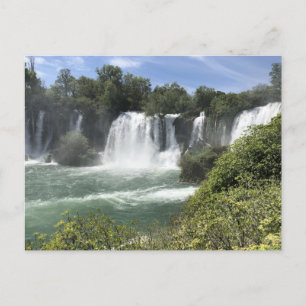 Watervallen in Bosnië en Herzegovina Briefkaart