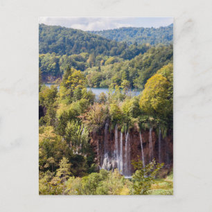 Watervallen in Nationaal Park Plitvice - Kroatië Briefkaart