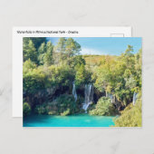 Watervallen in Nationaal Park Plitvice - Kroatië Briefkaart (Voorkant / Achterkant)