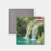 Watervallen in Nationaal Park Plitvice - Kroatië Magneet (Voorkant / Achterkant)