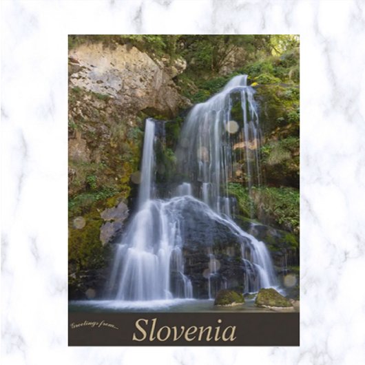 Watervallen in Slovenië Briefkaart