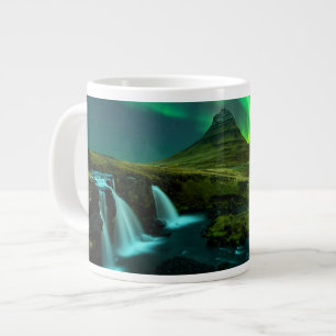 Watervallen Kirkjufellfoss-waterval, IJsland Extra Grote Beker