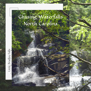 Watervallen najagen North Carolina Bergen Foto Briefkaart
