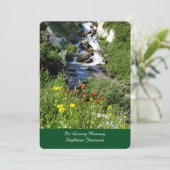 watervallen Uitnodiging tot herdenking van de bloe (Staand voorkant)