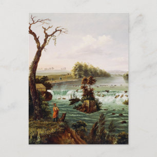 Watervallen van Saint Anthony door Henry Lewis Ans Briefkaart