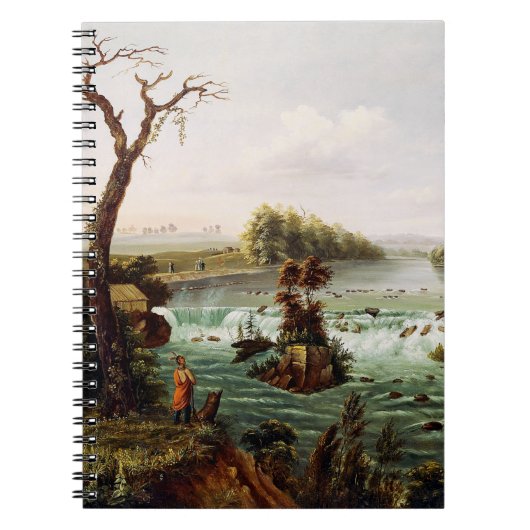 Watervallen van Saint Anthony door Henry Lewis Notitieboek (Voorkant)