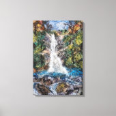 Watervallen Wol Naald Vilten Art Print (Voorkant)