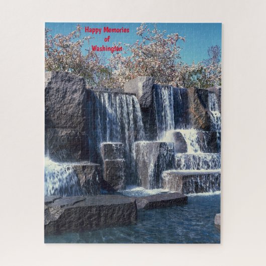 Watervalmonument Washington DC. Legpuzzel (Verticaal)