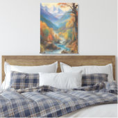 watervalschilderij canvas afdruk (Insitu (Slaapkamer))