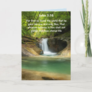 Watervalscripts John 3:16 Kaart