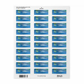 Watervalvloeistofverf Etiket (Full Sheet)