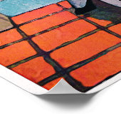  Waterverf 1918 Golf afdrukken Poster (Hoek)