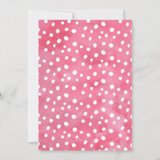 Waterverf 2-Tii Frutti 2e verjaardag Uitnodiging (Achterkant)