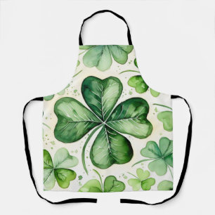 Waterverf 4-bladige Klaver Lucky Shamrock Iers Eri Schort
