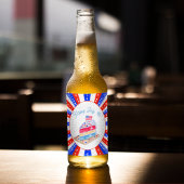 Waterverf 4 juli Cake Party Bier Etiket