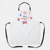 Waterverf 4 juli Onafhankelijkheidsdag Schort (Voorkant)