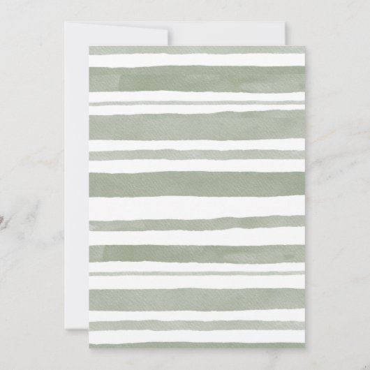 Waterverf A Cutie Pie is onderweg naar Baby shower Kaart (Achterkant)