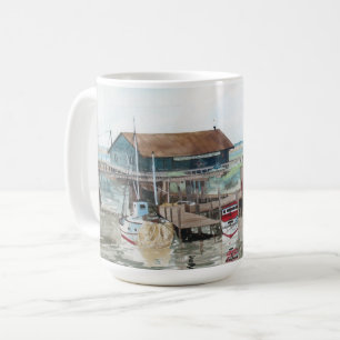 Waterverf aan de dop koffiemok
