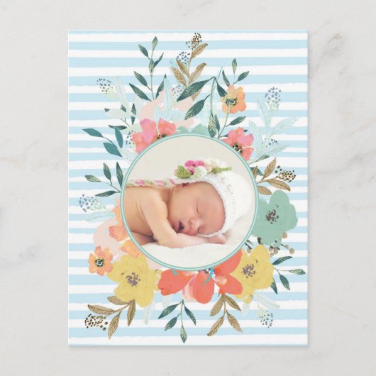 Waterverf - Aangepaste foto Briefkaart (Voorkant)