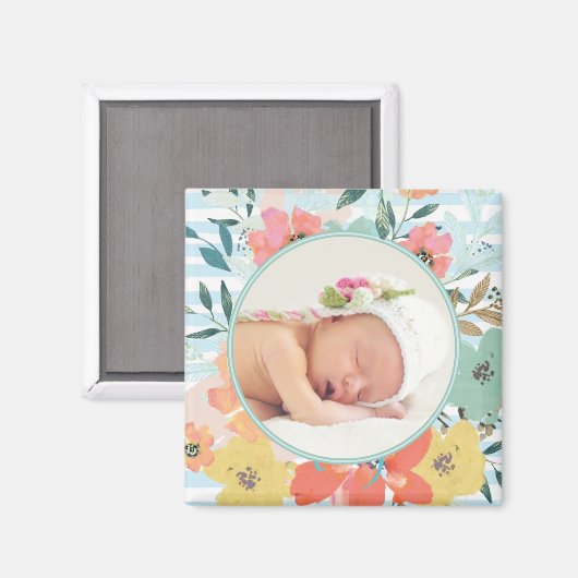 Waterverf - Aangepaste foto Magneet (Voorkant / Achterkant)