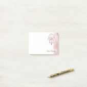 Waterverf Aangepaste naam Script Boho Dream Catche Post-it® Notes (Op bureau)