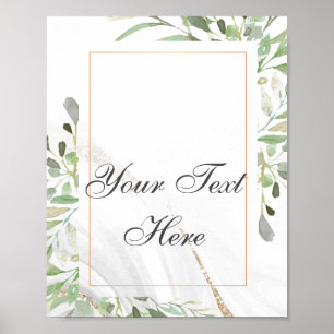 Waterverf aangepaste tekst Poster