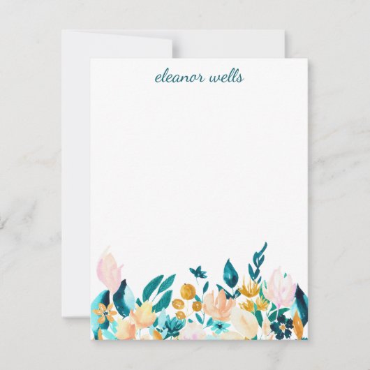  Waterverf - Aangepersonaliseerde artikelen Notitiekaartje (Voorkant)