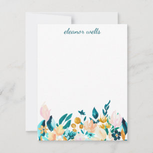  Waterverf - Aangepersonaliseerde artikelen Notitiekaartje