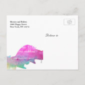 Waterverf Aankondigingskaart (Achterkant)