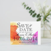 Waterverf Aankondigingskaart (Staand voorkant)