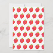Waterverf Aardbei en Patroon Kaart (Achterkant)