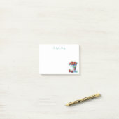 Waterverf Aardbeien Custom Post-it® Notes (Op bureau)