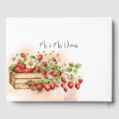 Waterverf aardbeien gastenboek (Achterkant)