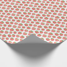 Waterverf aardbeien inpakpapier